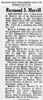 1954 Obituary Raymond S Morrill